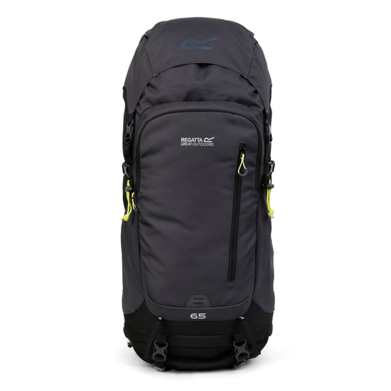 Regatta Highton V2 65L Hiking Backpack (Black/Seal Grey)