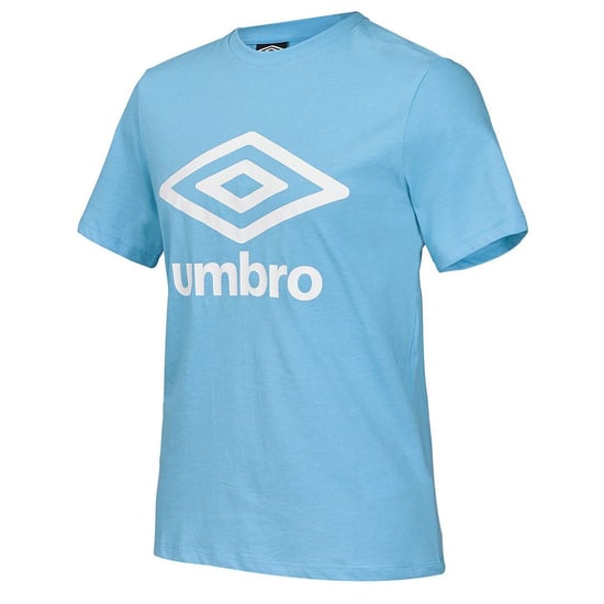 Umbro Large Logo Mens Sky Blue T-Shirt