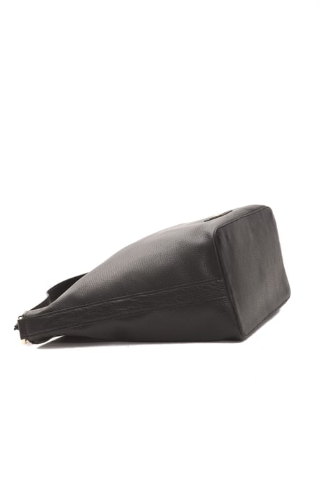 Pompei Donatella Women's Black Leather Shoulder Bag