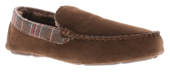 Hush Puppies Andreas Suède Heren Bruine Pantoffels - Image 1