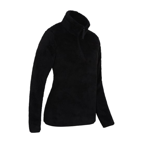 Mountain Warehouse Dames/Dames Teddy Fleece Quarter Zip Fleece Top (Zwart) - Image 2