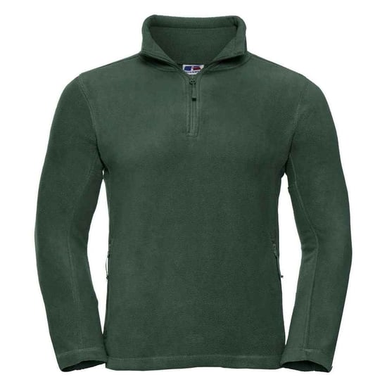 Russell Heren Ritssluiting Outdoor Fleece Top (Fles groen) - Image 1