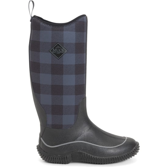 Muck Boots Hale Rubberen Zwart/Grijze Geruite Regenlaarzen - Image 5