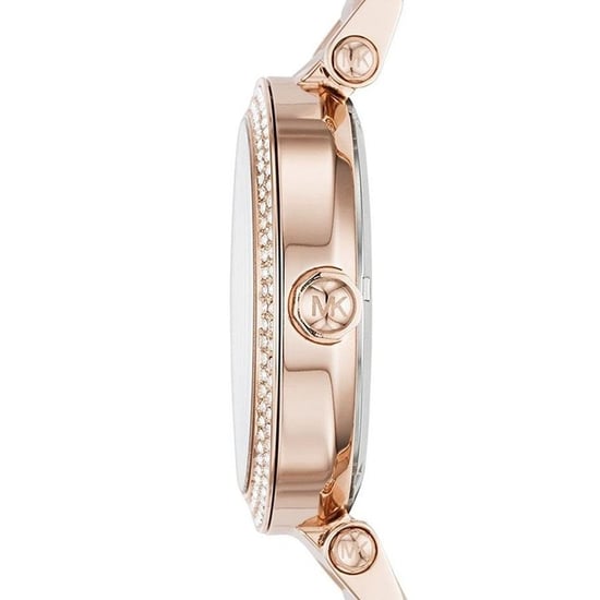 Michael Kors MK6176 Parker Crystal Pave Logo Dial Ladies 39mm Watch