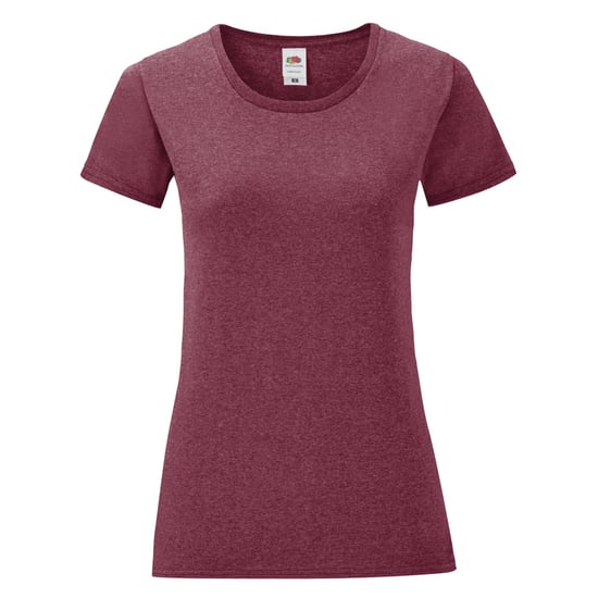 Fruit Of The Vrouwen / Dames Iconische T-Shirt (Heather Bordeaux) - Image 1