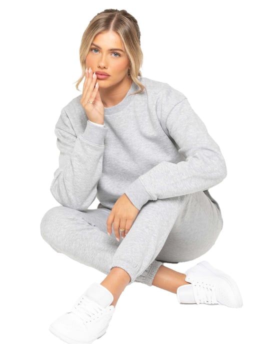 Enzo Womens Oversized Sweatshirt - Grey