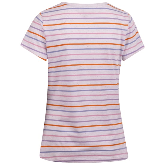 Trespass Dames/Dames Michaela Gestreept T-shirt (Wit/multikleurig) - Image 2
