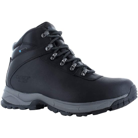 Hi-Tec Eurotrek Lite Waterproof Faux Leren Heren Zwarte Wandelschoenen - Image 1