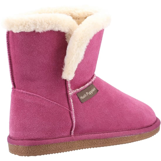 Hush Puppies Dames/dames Ashleigh Slipper Laarzen van Suède (Rose) - Image 2