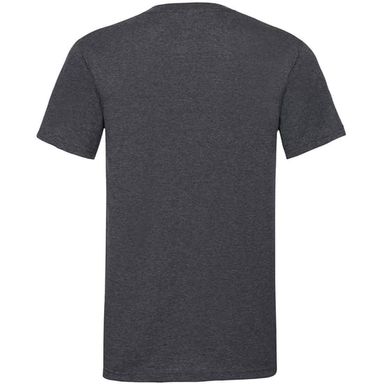 Fruit Of The Loom Heren Valuegewicht V-hals, T-shirt met korte mouwen. (Donker Heather) - Image 2