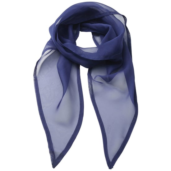Premier Uniseks sjaal van chiffon in kleuren voor volwassenen (Marineblauw) - Image 1