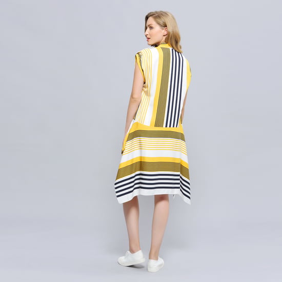 Stripe print game jurk - Image 5