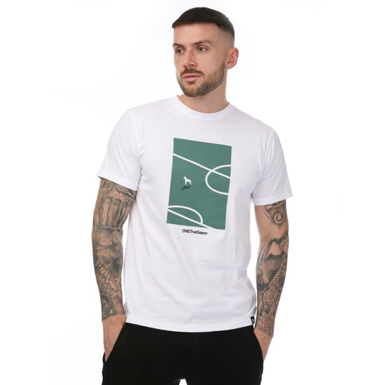 Heren One True Saxon Turf T-shirt in Wit - Image 1