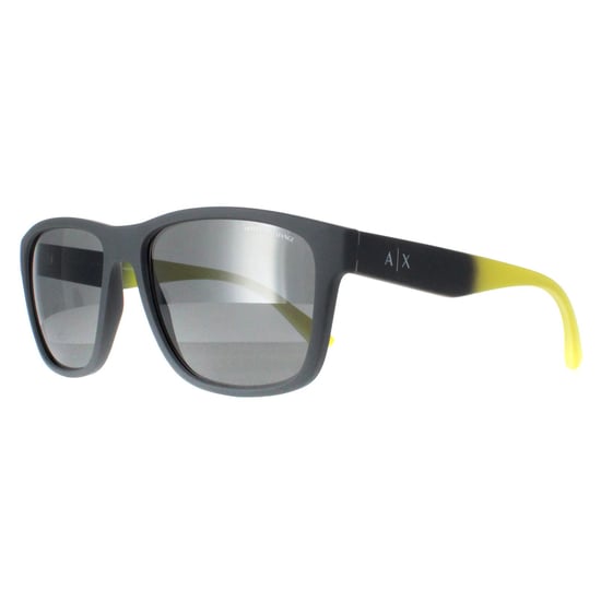 Armani Exchange Square Mens Matte Grey Grey Mirror Silver AX4135S