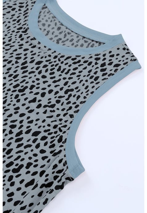 Dames Tanktop met Luipaardprint in Grijs - Image 2