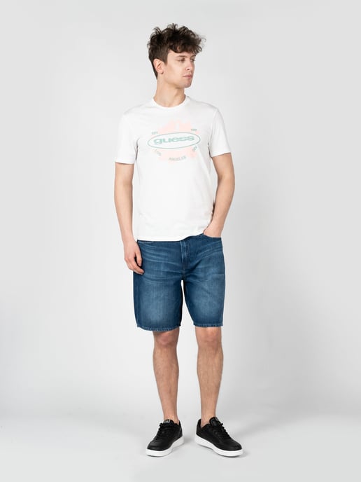 Guess T-Shirt LA Logo Mannen Wit - Image 2