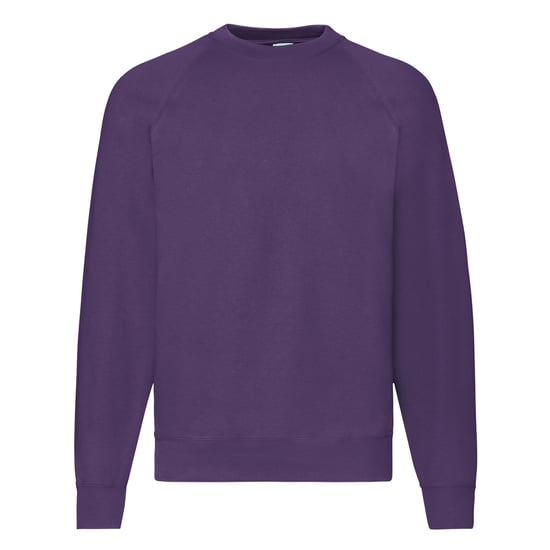 Fruit of the Loom Heren Klassiek 80/20 Raglan Sweatshirt (Paars) - Image 1