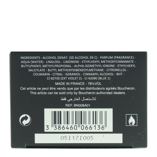 Boucheron Quatre Pour Homme Eau de Toilette 100ml Spray Voor Hem - Image 5
