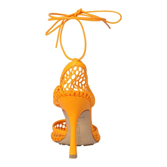 Bottega Veneta Stretch Veter Sandalen oranje - Image 4