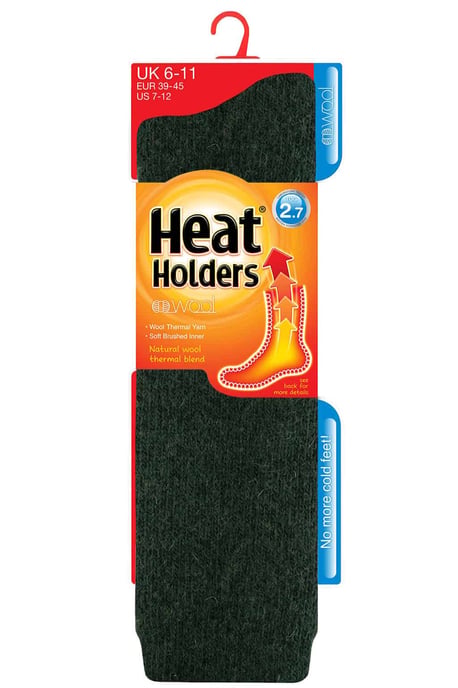 Heat Holders - Lange thermo wollen sokken voor heren - Groente - Image 2