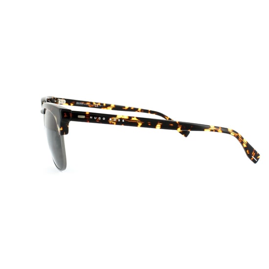 Hugo Boss Sunglasses 0667 TZ4 NR Dark Havana Ruthenium Brown Grey