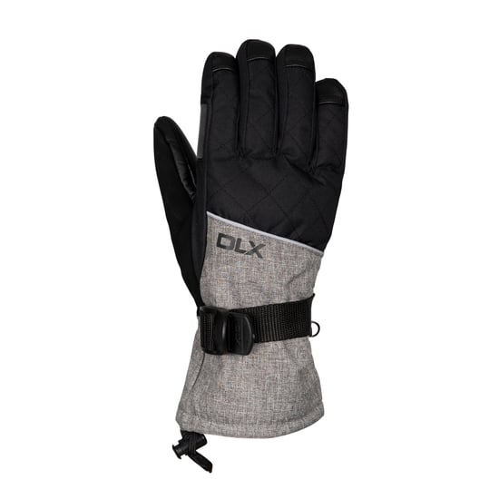 Trespass Dames Sengla Ski Handschoenen (Zwart/Grey Marl) - Image 1