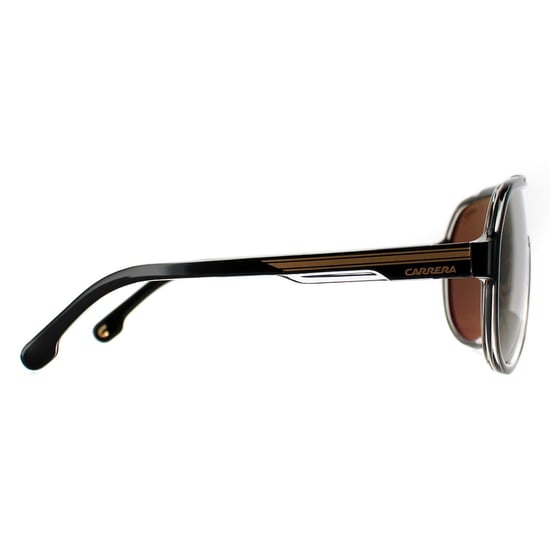 Carrera Aviator Mens Black Gold Gold High Contrast Polarized Antireflex 1057/S