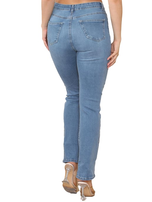Enzo | Bootcut Jeans voor dames - Lichtblauw - Image 3