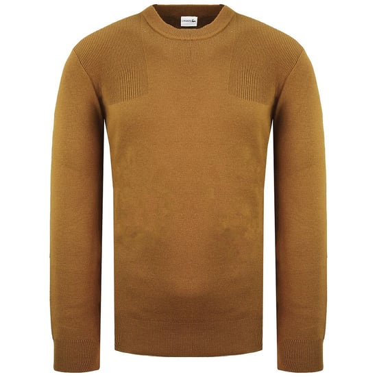 Lacoste Plain Mens Brown Sweater