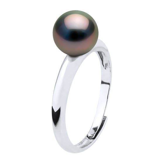 Ring Domed - Echte Cultured Tahiti Parels Rond 7-8 mm - Image 1