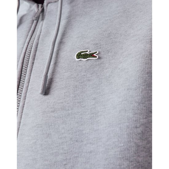 Lacoste men's fleece hoodie with full-length zipper