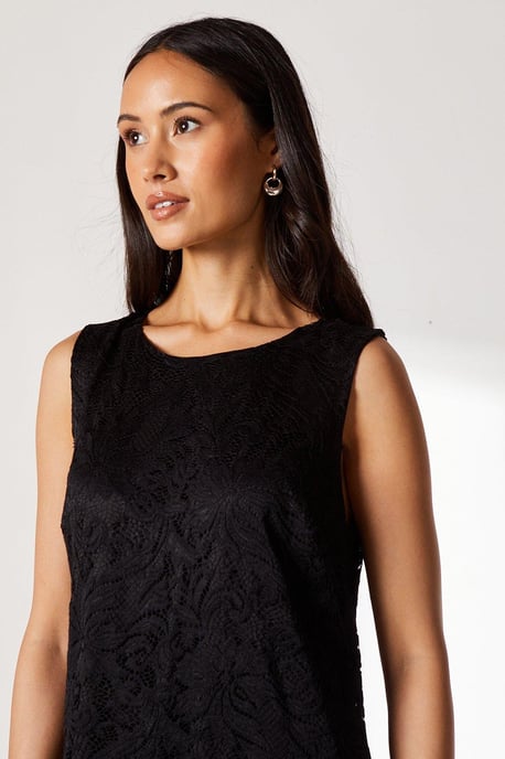 Sleeveless Lace Dress - Image 4