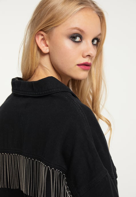 Mymo Denim jas Dames zwart - Image 5