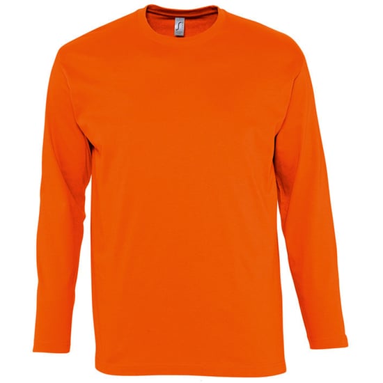 SOLS Heren Monarch T-Shirt met lange mouwen (Oranje) - Image 1