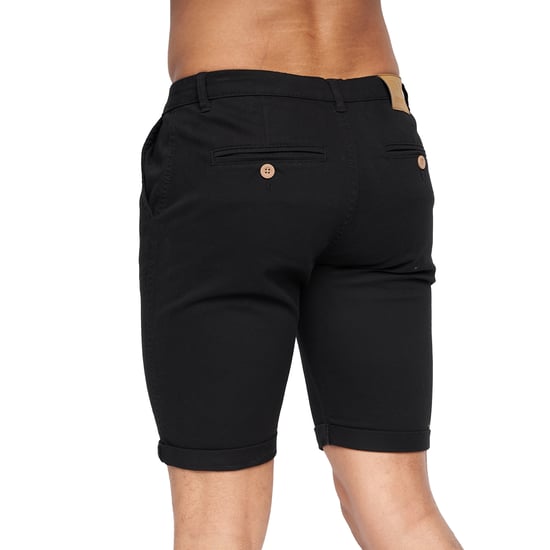 Crosshatch Heren Sinwood Chino Shorts (Zwart) - Image 4