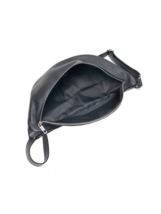Isabella Rhea SS22 IR 1771T Zwart Rundleer Tas - Image 4