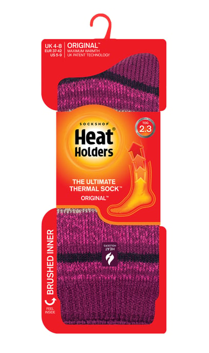 Heat Holders Dames Dikke Warme Thermische Sokken - Deep Fuchsia (Barcelona) - Image 2