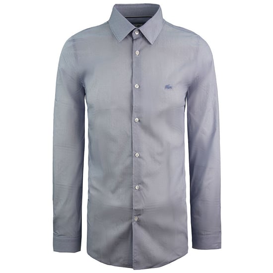 Lacoste Slim Fit Heren Blauw Geweven Overhemd - Image 1