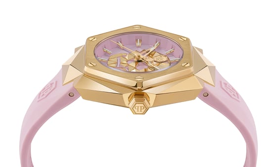 Philipp Plein $kull Spikes Dames Roze Horloge PWADA0124 - Image 2