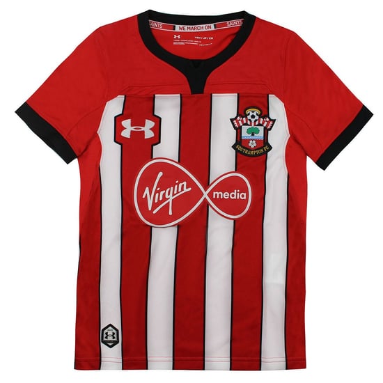 Under Armour Southampton FC Korte Mouw Kids Wit Rood Voetbal Top 1315409 602 - Image 1