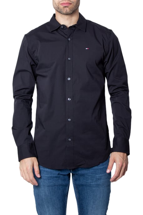 Tommy Jeans Overhemden Slim Fit Stretch Zwart - Image 3