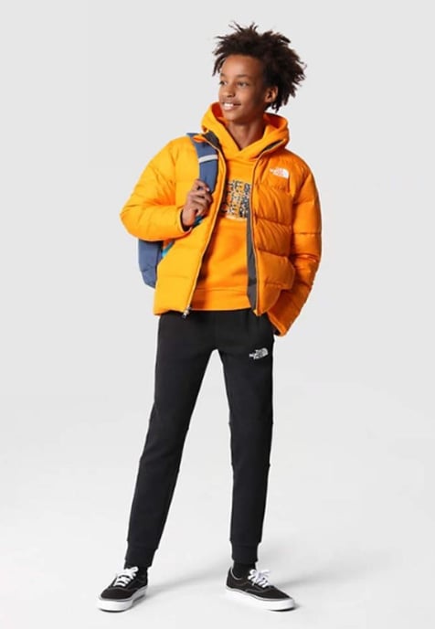 The North Face Kids Drew Peak Overhead Hoodie in Oranje - Image 4