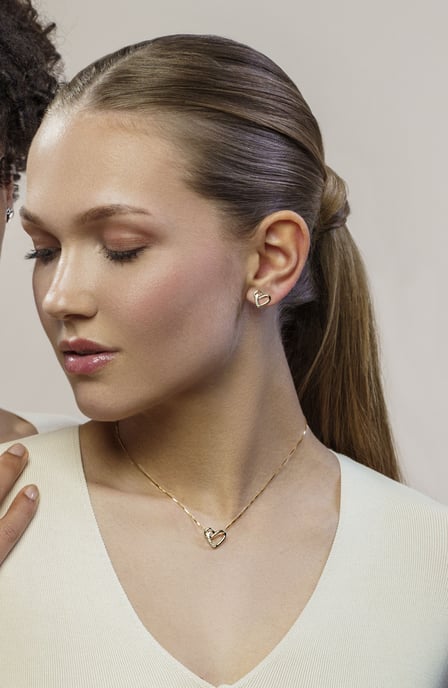 Orphelia 'Ida' Dames 925 Sterling Zilveren Ketting met Hanger - Goud ZH-7521/G - Image 6