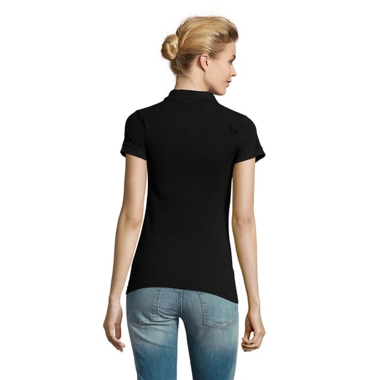 SOLS Dames/Dames Perfect Poloshirt (Zwart) - Image 2