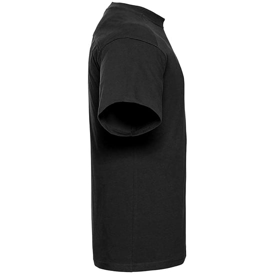 Russell Europa Heren Werkkleding Korte Mouwen Katoenen T-Shirt (Zwart) - Image 3