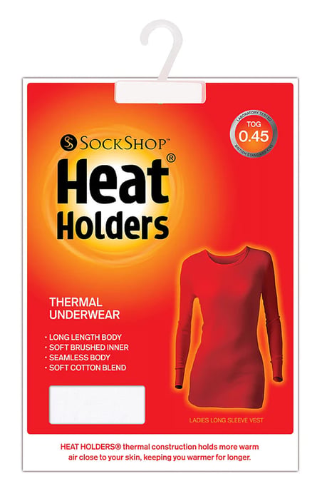 Heat Holders - Dames Thermisch Ondergoed met Lange Mouw - Wit - Image 2