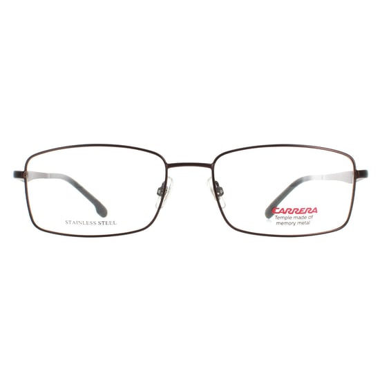 Carrera Rectangle Mens Brown Glasses