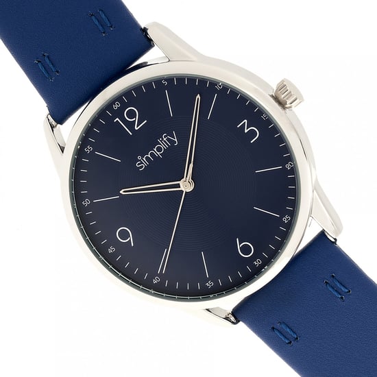 Simplify The 6300 Leather-Band Watch