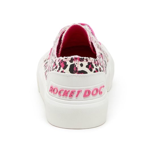 Rocket Dog Jazzin Plus Monroe Cotton Damestrainers Hot Pink - Image 2