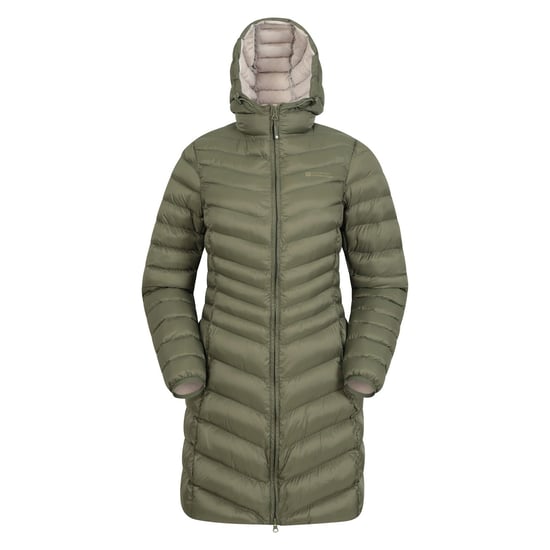 Mountain Warehouse Dames/Dames Florence lange gewatteerde jas (Khaki) - Image 1
